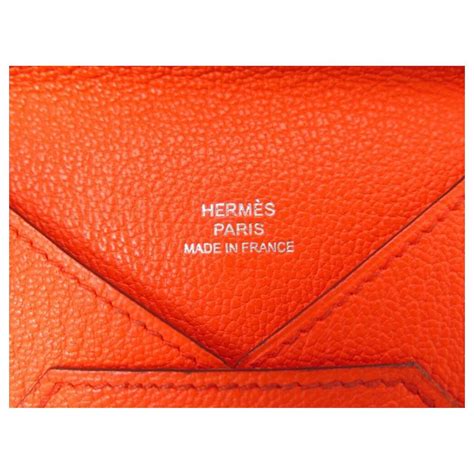 hermes card holder orange|hermes card holder wallet.